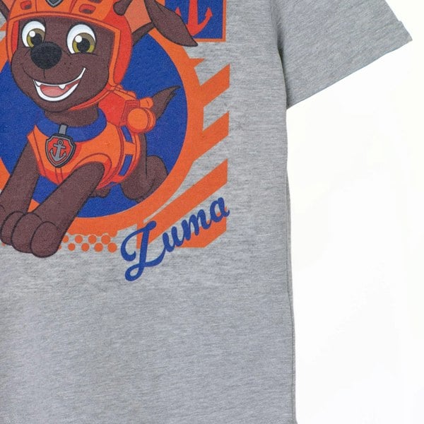 Paw Patrol Boys Zuma Short-Sleeved T-Shirt - Grey Marl