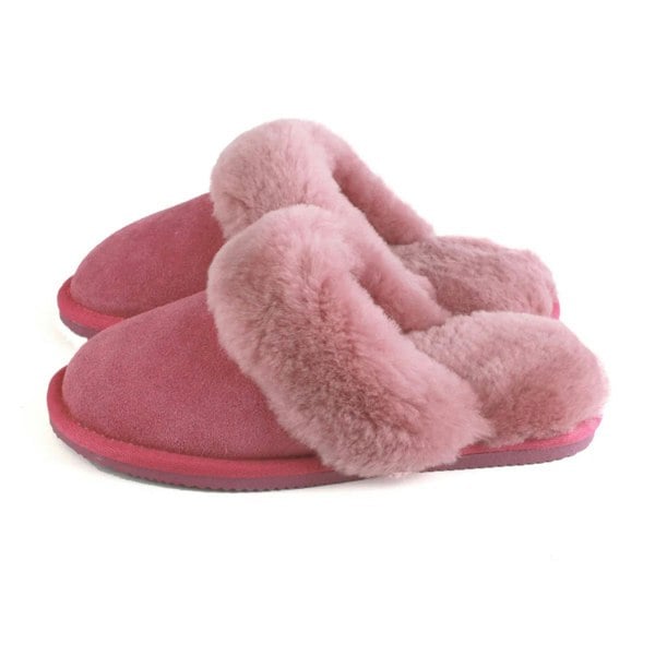 Eastern Counties Leather Womens/Ladies Grace Sheepskin Slippers - Pink