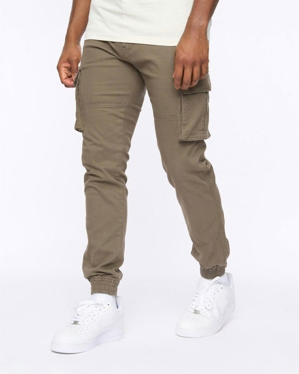 Crosshatch Frentons Cargo Pants Khaki