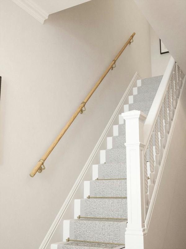 Handrails Direct Packwood Light Oak Straight Flight Handrail