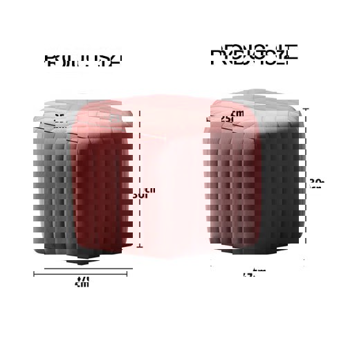 Della Footstool, Velvet-Rit Concept-Rit Concept