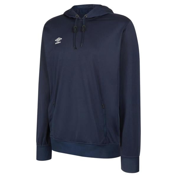 Umbro Childrens/Kids Club Essential Polyester Drawstring Hoodie - Dark Navy - 