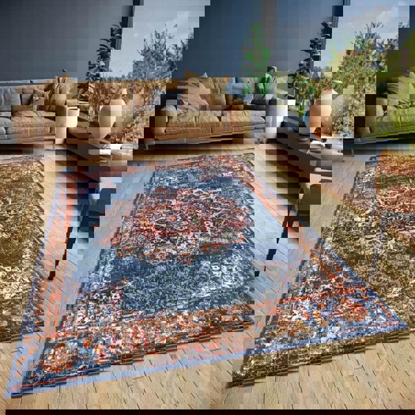 The Rugs Eastern Modern Medallion Design Rug - Stylish