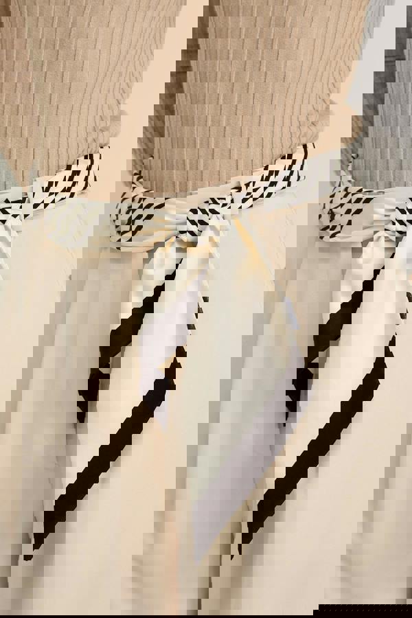 GWD Skinny Black & White Stripe Silk Scarf