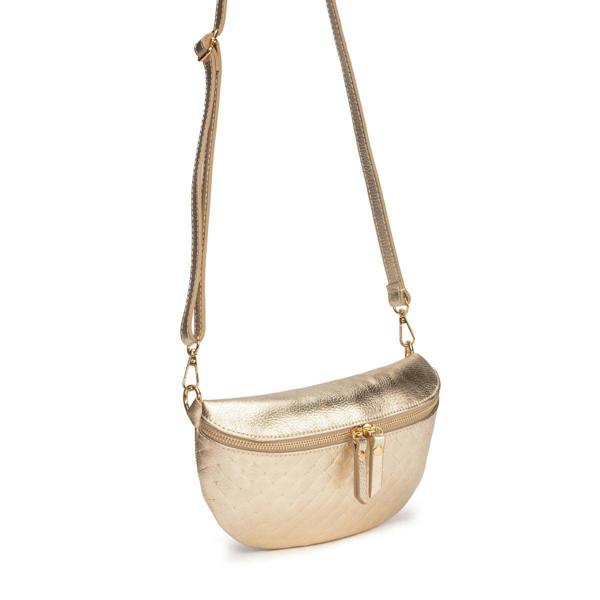 Elie Beaumont Woven Sling Bag Gold - Midi size