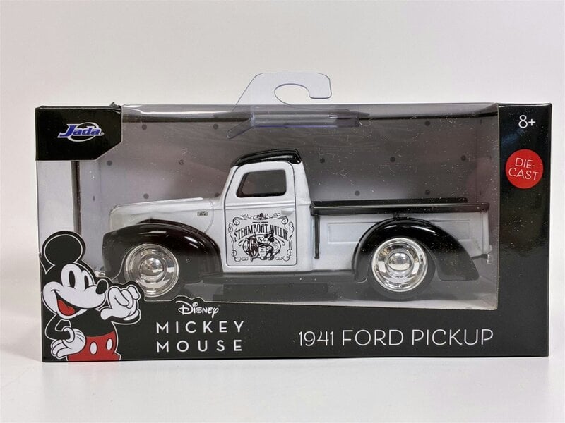 MCSlots Mickey Mouse Steamboat Willie 1941 Ford Pickup 1:32 Scale Jada 36091