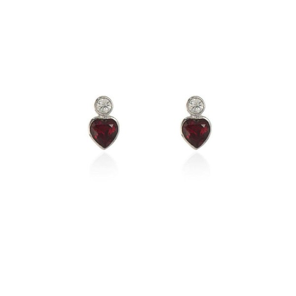 Cachet London Posy Simple Silver Siam Earrings