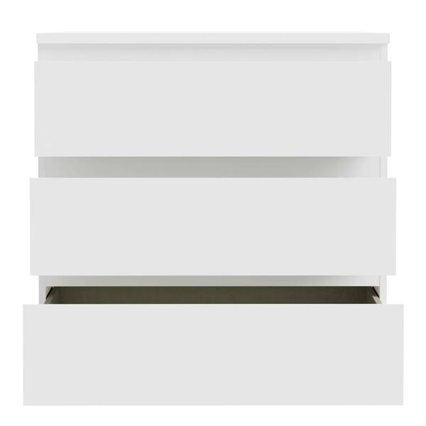 Edmore 3 Drawer Chest in White