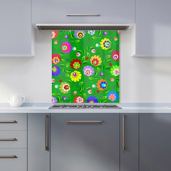 Warren Reed - Designer Polish Folk Floral Kitchen Splashback