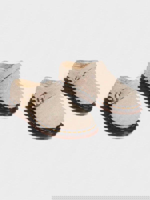 Dr Martens Isham Faux Shearling Lined Suede Mules - Supplied FashionDr Martens