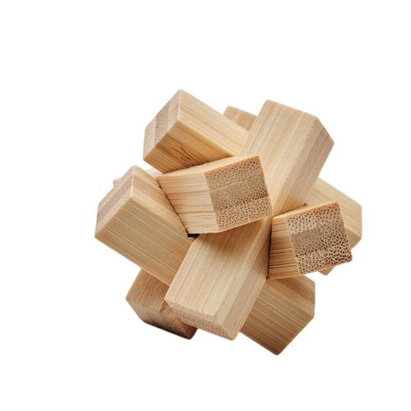MidOcean Cubenats Bamboo Star Brain Training Game - Wood - 