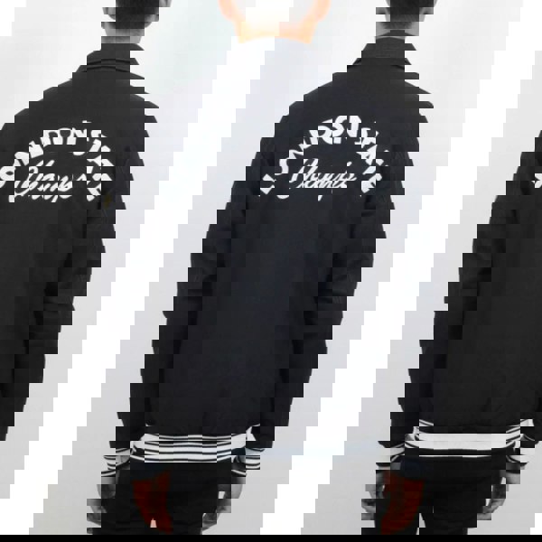 TruClothing Men's Leather Varsity Letterman Bomber Jacket