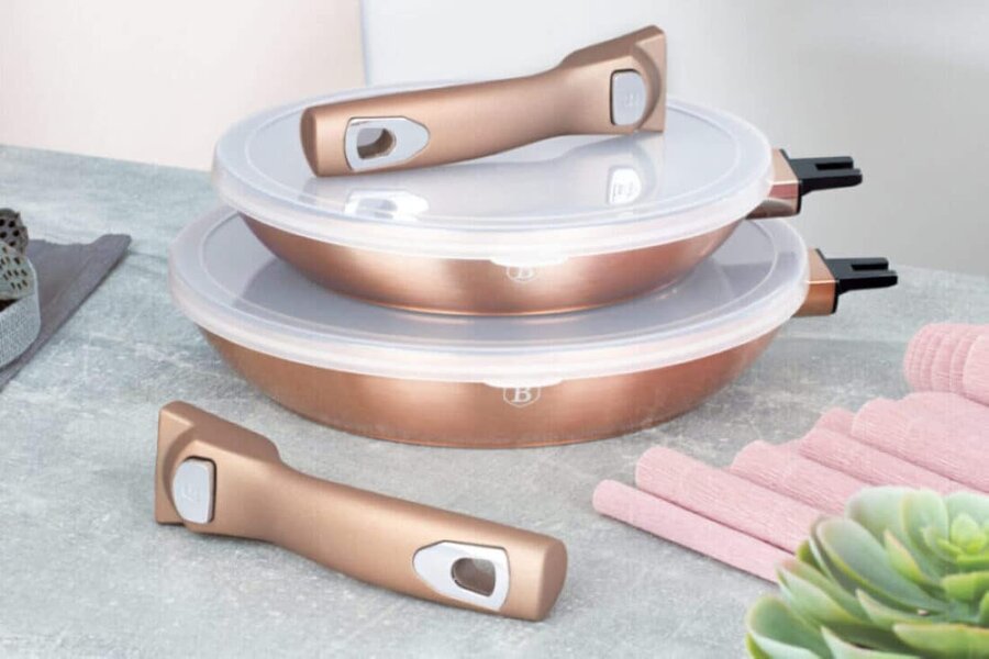 Berlinger Haus Frypan Set Berlinger Haus BH-7742 Rose Gold