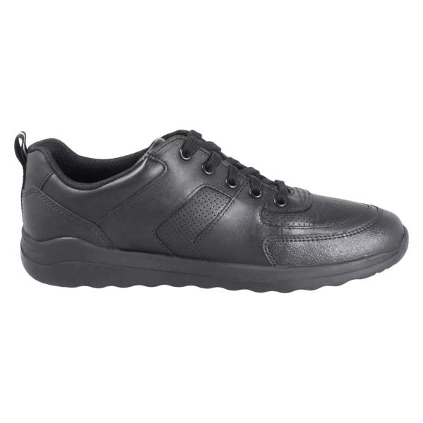 Clarks Boys Clarks Black Lace Up Leather School Shoes - Daze Loop 2 Y