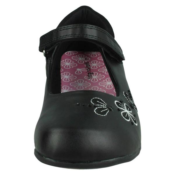 Walkright Girls Walkright Flower Detail School Shoes 20289