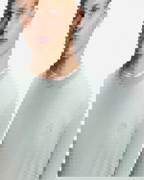 BOSS Orange Kanovano Mens Crew Neck Jumper - Silver 043