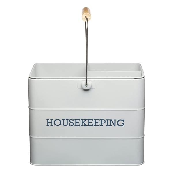 KitchenCraft Living Nostalgia French Grey Housekeeping Tin