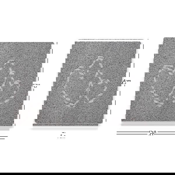 Nicoman Embossed Spaghetti Loofah Anti Slip Shower Mat - Double Heart