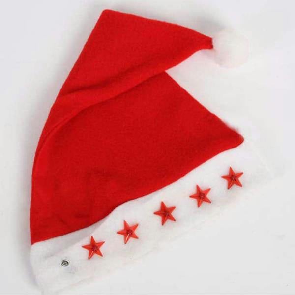 50 Pack Light Up Christmas Santa Hats with Battery Operated Lights for Festive Events image 7