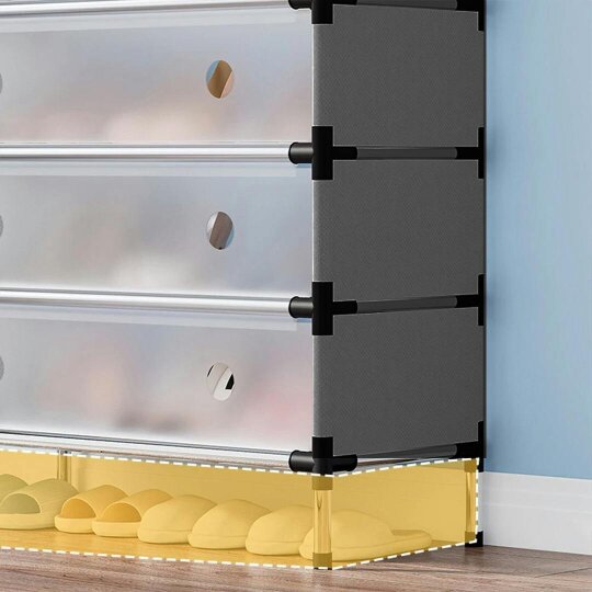 Havendro Cabinet Storage Organiser Shoe Rack Stand Holder w/ Dust-proof Cover