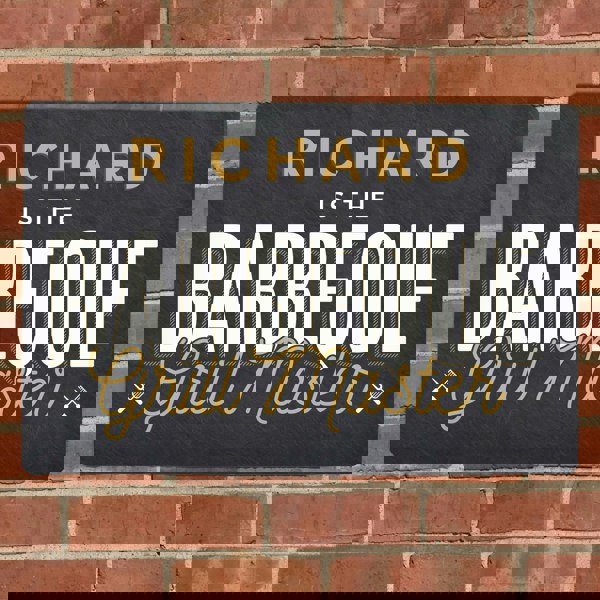 Personalised Memento Company Personalised BBQ Grill Master Metal Sign
