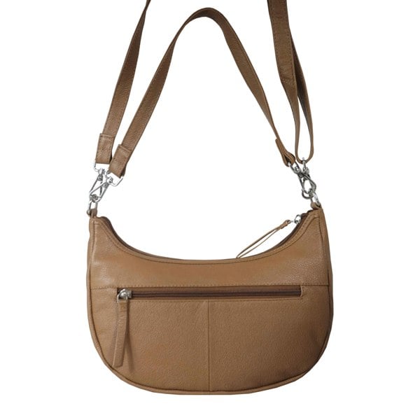 Real Hide Bags 'Wonder Weave' Light Tan Real Leather Woven Designer Shoulder Crossbody Bag