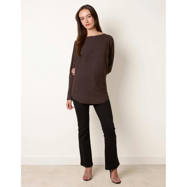 Blue Vanilla Batwing Glitter Knit Jumper