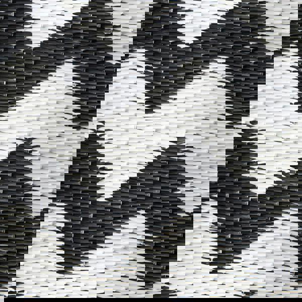 Samuel Alexander 1.5m x 2.1m Atlantis Large Outdoor Alfresco Patio Rug Mat in Onyx