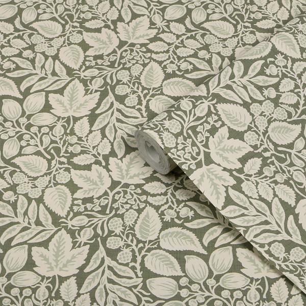 Superfresco Easy Rustling Leaves Olive Wallpaper