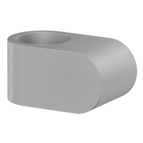 Grey door stop for handle