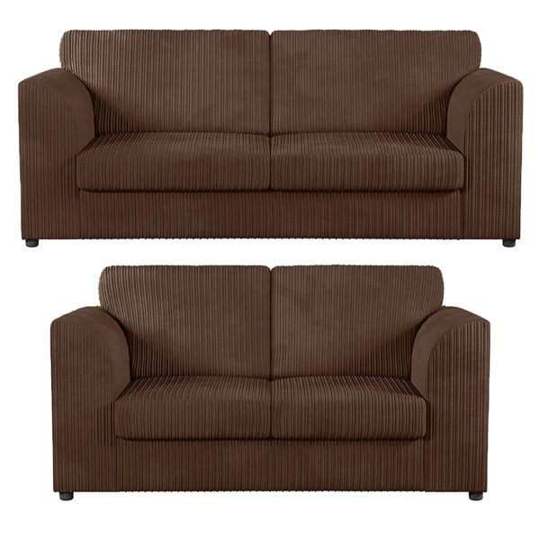 Furnishings For Less Luxor Full Jumbo 3 + 2 Seater Sofa Set – Full Back