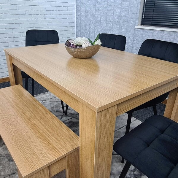 Kosy Koala Dining Table Set with 4 Chairs Dining Room and Kitchen table set of 4, and Bench
