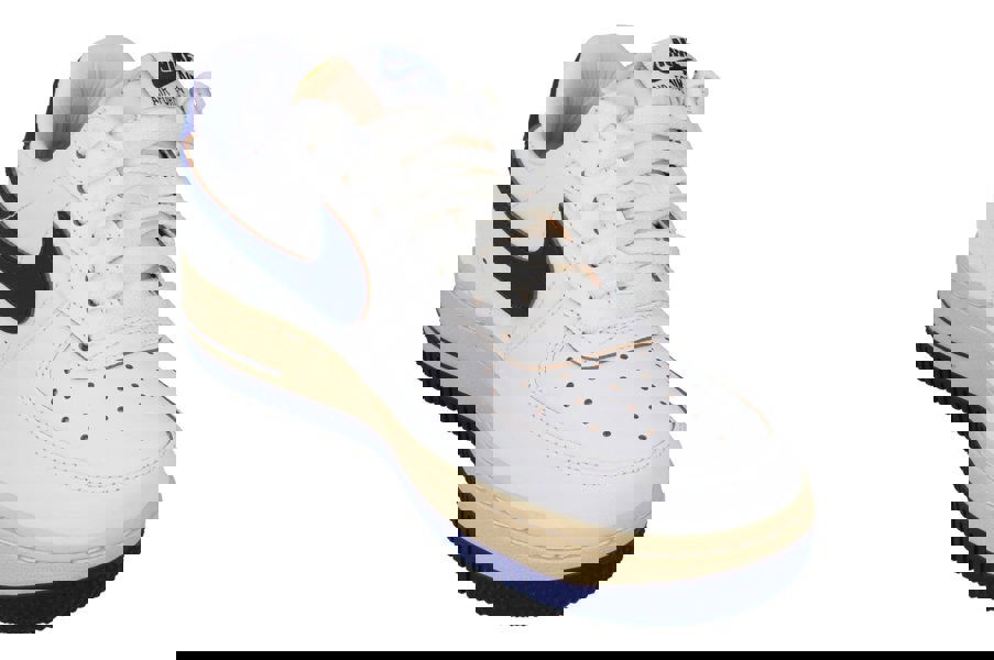 Nike Womens Air Force 1 07 Trainers Fq8103  133 - Sail Deep Royal Blue 133 - Photo 3