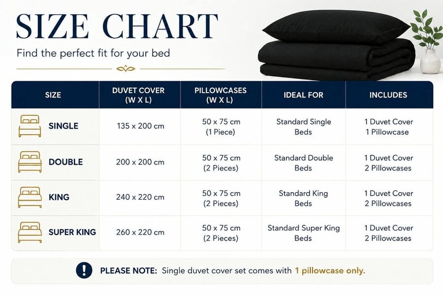Night Zone Microfibre Duvet Cover Set – Ultra Soft Brushed Easy Care Bedding with Pillowcases
