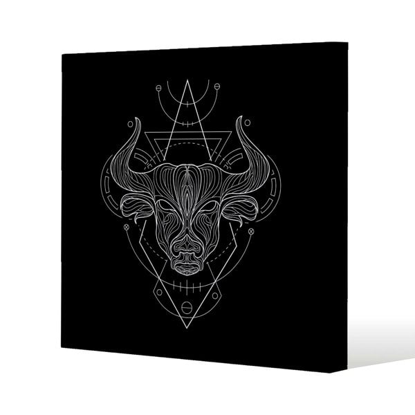 Benjamin Tate Design Zodiac taurus geometric (canvas)