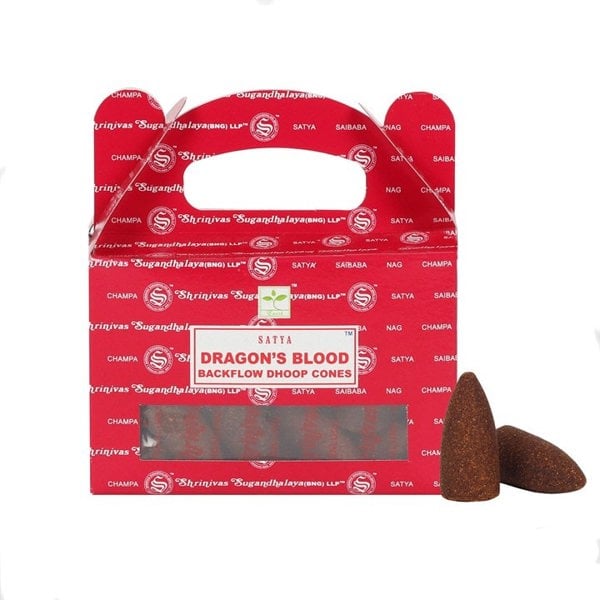 Serano Set of 6 Packets of Satya Dragon's Blood Backflow Dhoop Cones