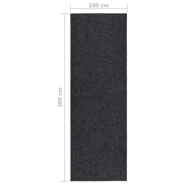 Berkfield Dirt Trapper Carpet Runner 100x300 cm Anthracite