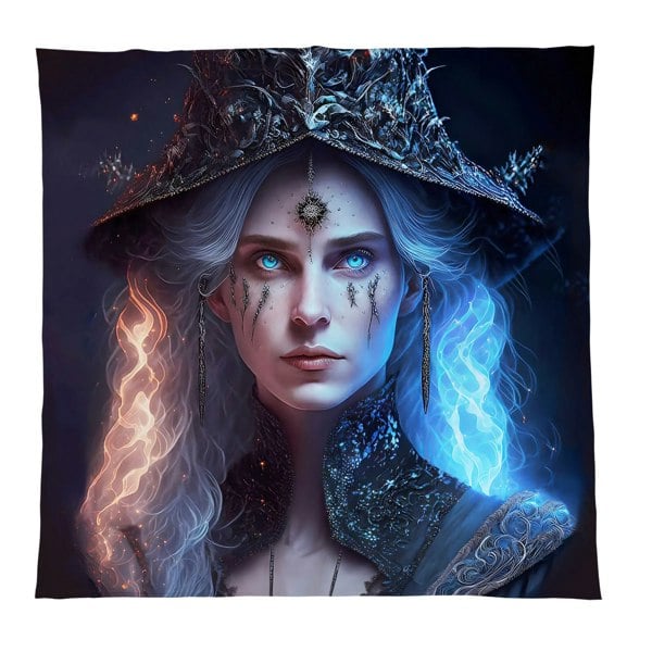 BritishmadeGifts Mystical Witch Luxury Fleece Throw - Large Size 150cm x 150cm