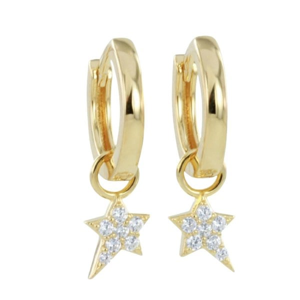 Starry Night Pavé Hoop Earrings - Reeves & Reeves