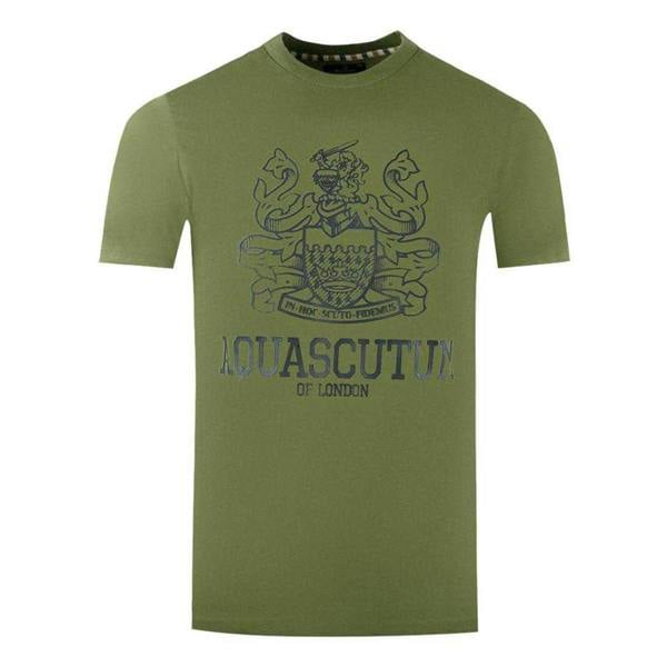 Aquascutum Mens London Aldis T-Shirt - Army Green - 
