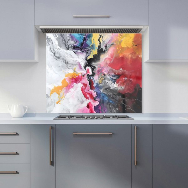 Warren Reed - Designer Explosive Colour Cascade Kitchen Splashback