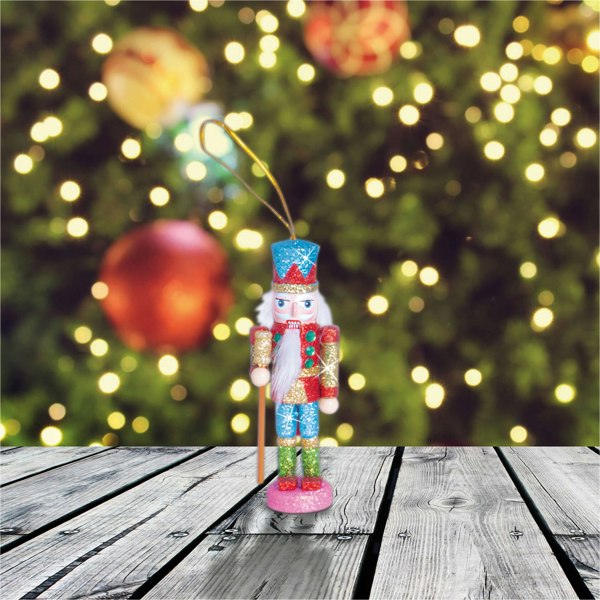 St Helens Nutcracker - Red & Blue