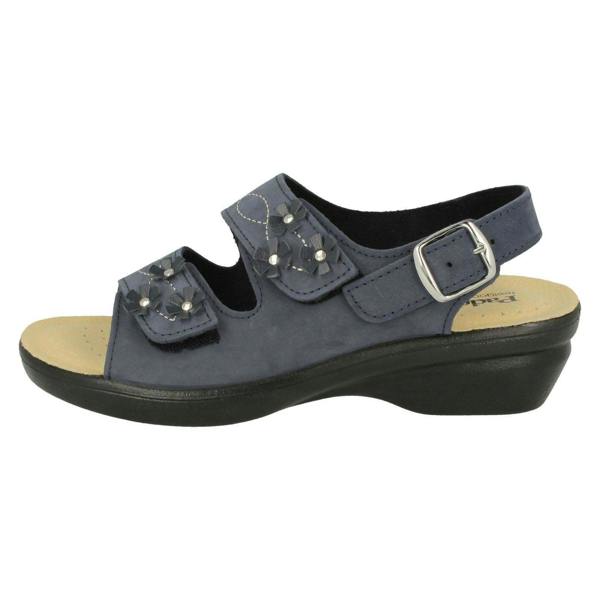 Padders Ladies Padders Hook & Loop Sandals Bluebell