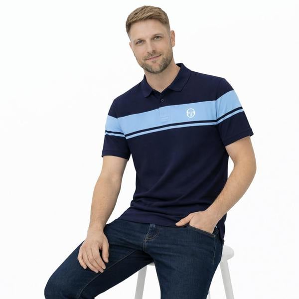 Sergio Tacchini Young Line Polo Shirt Maritime Blue/Baltic Sea