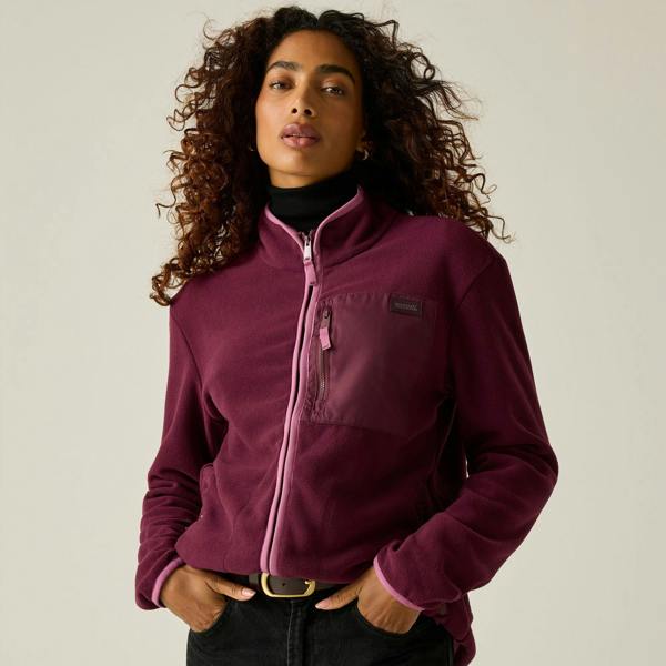 Regatta Womens/Ladies Frankie Full Zip Fleece - Fig/Violet - 