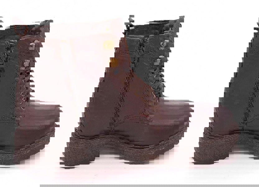 Wrangler Custom Leather Lace Zip Up Mens Combat Boots