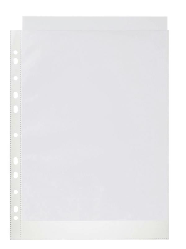 Durable Recycled Punched Pocket PREMIUM Sleeve Wallets | 40 Pack | A4 Clear