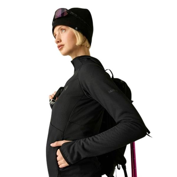 Dare 2B Womens/Ladies Heat Weave Stretch Midlayer - Black - 