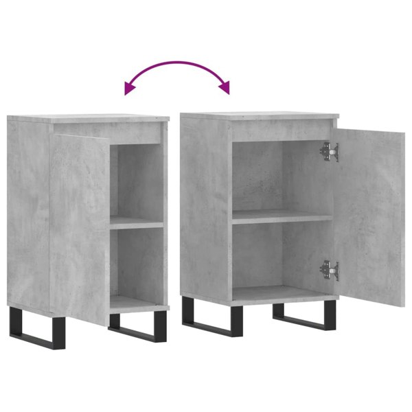 Berkfield Sideboard Concrete Grey 40x35x70 cm Engineered Wood
