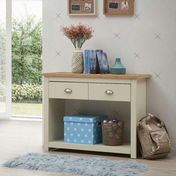 Lisbon Console Hall Way Table with 2 Drawers
